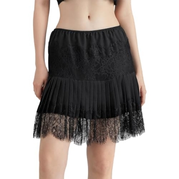 Chic Y2k Lace Slip Skirt for Trendy Women
