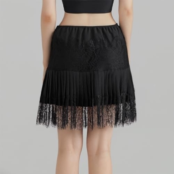 Chic Y2k Lace Slip Skirt for Trendy Women