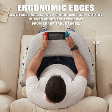 cooloo8 Memory Foam Reading Pillow for Comfortable Lap Use