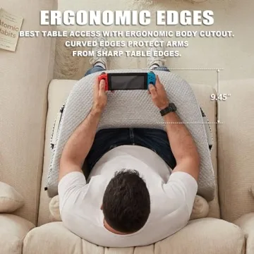 cooloo8 Memory Foam Reading Pillow for Comfortable Lap Use