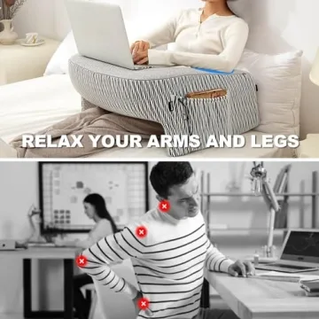 cooloo8 Memory Foam Reading Pillow for Comfortable Lap Use