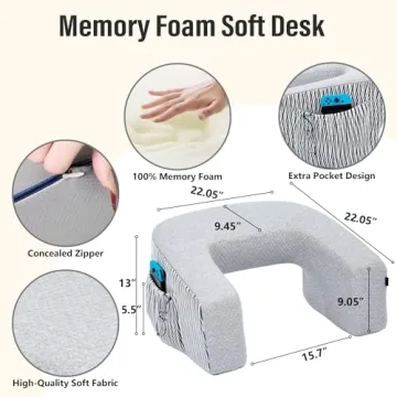 cooloo8 Memory Foam Reading Pillow for Comfortable Lap Use