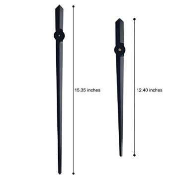 CoZroom Large Black 3D Frameless Wall Clock DIY Decor