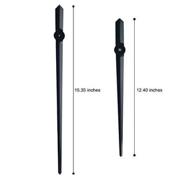 CoZroom Large Black 3D Frameless Wall Clock DIY Decor