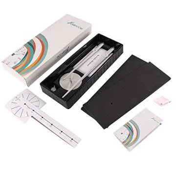 CoZroom Large Black 3D Frameless Wall Clock DIY Decor