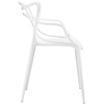 Modway Entangled Modern Dining Chair in White - Stylish Comfort