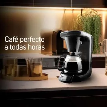 Taurus| Velvet Digital| Programmable Digital Coffee Maker for 24 Hours with Permanent Filter| (700 Watts)| Glass|Black