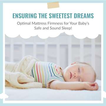 Dream On Me Baby Fairy 5” Foam Crib & Toddler Bed Mattress in a Box, White I Greenguard Gold Certified I JPMA Certified