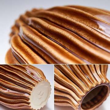 BlossoME 11" Large Ceramic Vases for Farmhouse Entryway Decorative Pottery Living Room Kitchen Decoration Fall Flower Vase for Pampas Grass Fireplace Mantel Console Table