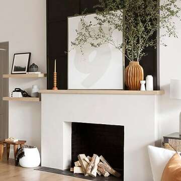 BlossoME 11" Large Ceramic Vases for Farmhouse Entryway Decorative Pottery Living Room Kitchen Decoration Fall Flower Vase for Pampas Grass Fireplace Mantel Console Table