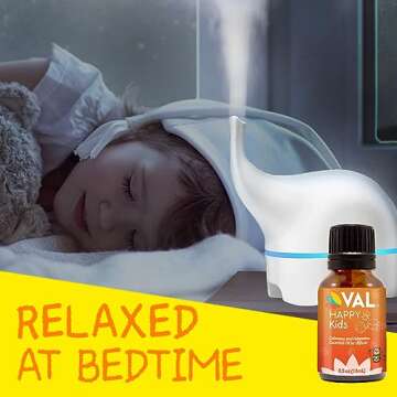 VAL Happy Kids Calmness and Relaxation Essential Oil Blend for Diffuser, Kid Safe Aromatherapy, 0.5 oz (15 ml)