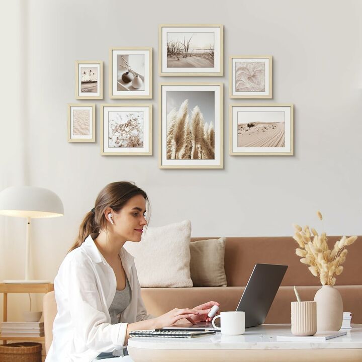 ArtbyHannah 8 Pack Gallery Wall Frame Set