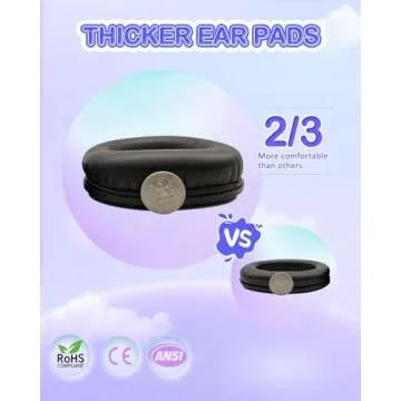 ZOHAN Kids Ear Protection 2 Pack, Hearing Protection Safety Ear Muffs for Children Have Sensory Issues, Adjustable Noise Reduction Earmuffs for Concerts, Fireworks(Nebula&Rap)