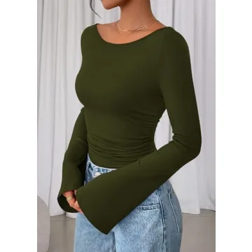 Stylish PRETTYGARDEN Women's Long Sleeve Shirts for Fall