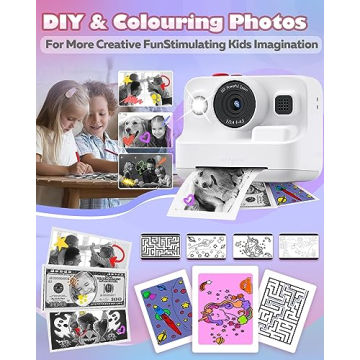Kids Instant Print Camera MEETRYE Fun for Ages 4-14