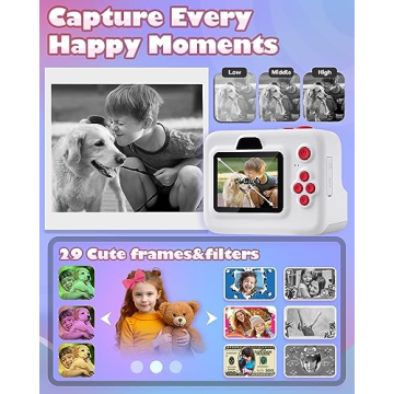 Kids Instant Print Camera MEETRYE Fun for Ages 4-14