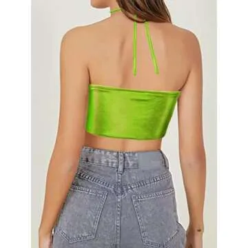 krtwrnt Women's Saint st Patrick Outfits Top Green Crop Concert Outfits Festival Outfits Clothing Ha...