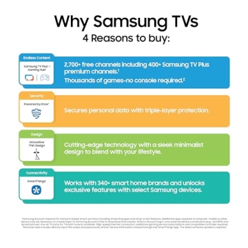 Samsung 55-Inch Crystal UHD 4K Smart TV - Elegant & Secure