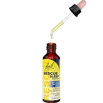 Bach RESCUE SLEEP Dropper 20mL, Natural Sleep Aid, Homeopathic Flower Essence, Free of Melatonin, Su...