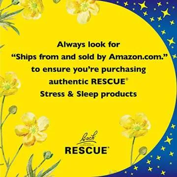 Bach RESCUE SLEEP Dropper 20mL, Natural Sleep Aid, Homeopathic Flower Essence, Free of Melatonin, Sugar, & Gluten, Family-Friendly, Non-alcohol Formula