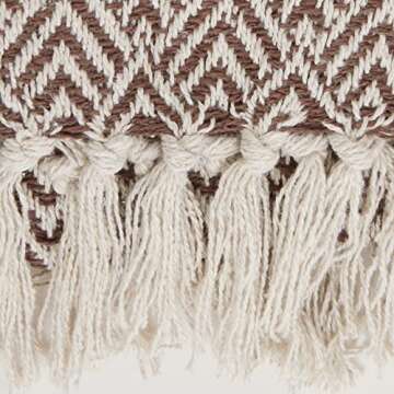 DII Diamond Cotton Throw - Woven 50x60 for All Occasions