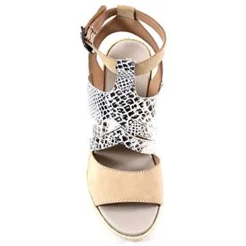 Diba True Women's Stylish Snake Print Wedge Espadrille