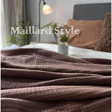 KyraHome Organic Cotton 50x60 Throw Blanket for all Seasons