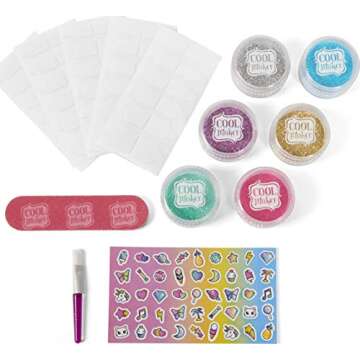 Cool Maker, GO GLAM Glitter Nails DIY Activity Kit for 5 Manicures, Arts & Crafts Christmas Gifts for Kids Ages 8 and up