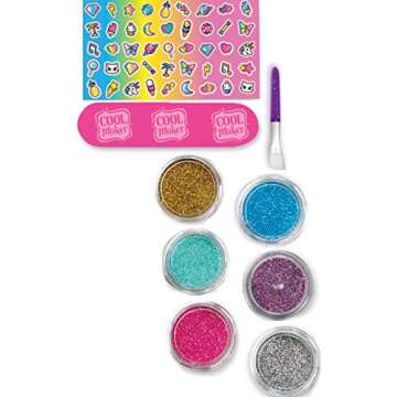 Cool Maker, GO GLAM Glitter Nails DIY Activity Kit for 5 Manicures, Arts & Crafts Christmas Gifts for Kids Ages 8 and up