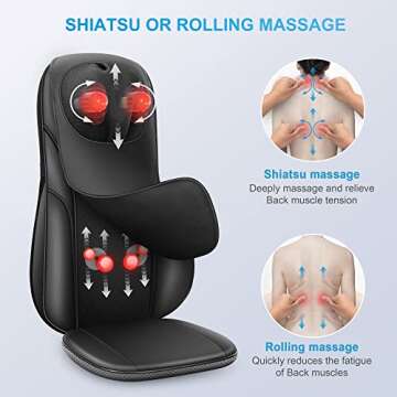 Comforting COMFIER Shiatsu Neck Back Massager with Heat