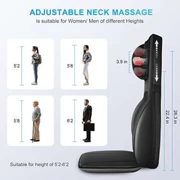 Comforting COMFIER Shiatsu Neck Back Massager with Heat