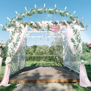 ANPHSIN 5 Pack (28ft) Artificial Willow Leaves Vines Twigs- Fake Silk Hanging Willow Plant Greenery Garland String for Indoor Wedding Party Crowns Wreath Decor, Outdoor Wall Garden Decoration