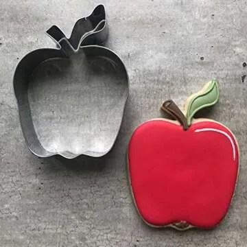 LILIAO Apple Cookie Cutter Graduation/Back to School/Thanksgiving - 2.8 x 4 inches - Stainless Steel
