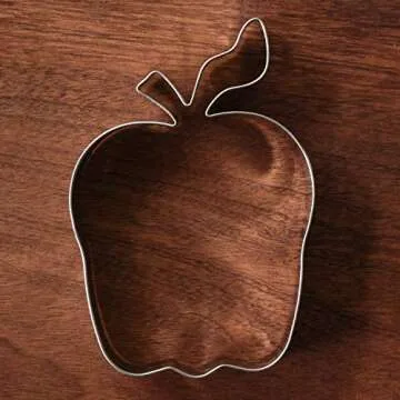 LILIAO Apple Cookie Cutter Graduation/Back to School/Thanksgiving - 2.8 x 4 inches - Stainless Steel
