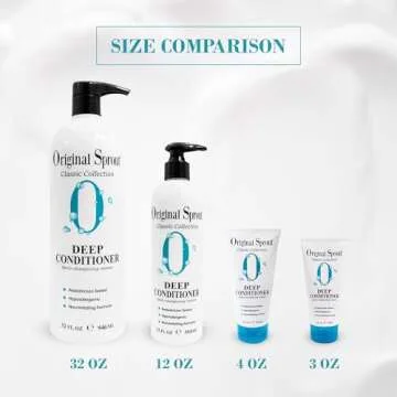 Original Sprout Deep Conditioner for All Hair Types, Vegan Conditioner, 12 oz. Bottle