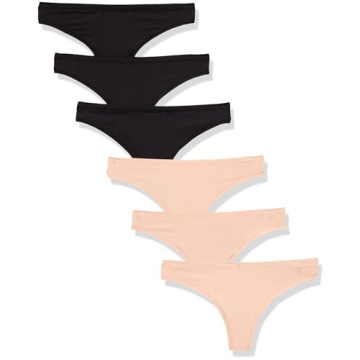 Amazon Essentials Women's Comfort Thong Underwear - Soft, Breathable & Stylish