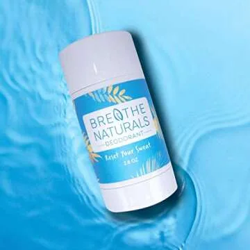 Breathe Naturals | Natural Deodorant for Women, Men and Kids, 24 Hour Odor Protection, Aluminum Free, Safe for Sensitive Skin | Cooling CocoMint