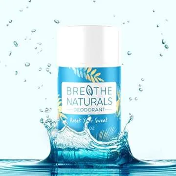 Breathe Naturals | Natural Deodorant for Women, Men and Kids, 24 Hour Odor Protection, Aluminum Free, Safe for Sensitive Skin | Cooling CocoMint