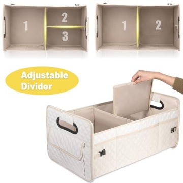 JiatuA Car Trunk Organizer for Stylish Vehicle Storage