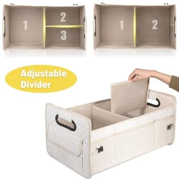 JiatuA Car Trunk Organizer for Stylish Vehicle Storage
