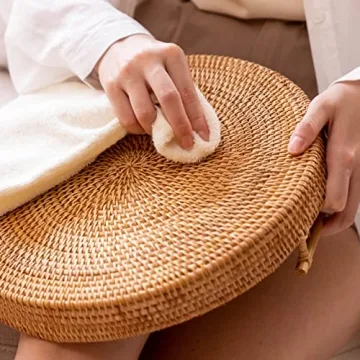 YANGQIHOME Woven Serving Tray Stylish Gift for Home