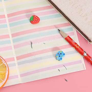 Oomcu 1200 PCS Mini Novelty Erasers,Colored Heart Sea Creature Fruit Vegetable Cake Animal Collection Pencil Eraser for Student Prize Homework Reward Party Favor Gift Filling School Supplies