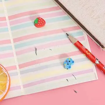 Oomcu 1200 PCS Mini Novelty Erasers,Colored Heart Sea Creature Fruit Vegetable Cake Animal Collection Pencil Eraser for Student Prize Homework Reward Party Favor Gift Filling School Supplies