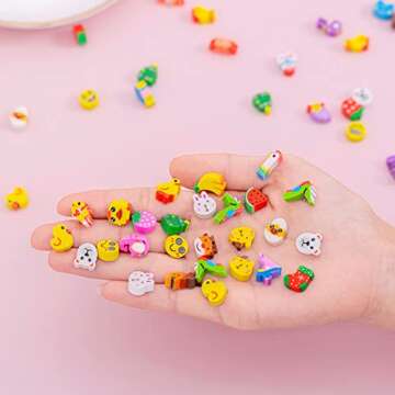 Oomcu 1200 PCS Mini Novelty Erasers,Colored Heart Sea Creature Fruit Vegetable Cake Animal Collection Pencil Eraser for Student Prize Homework Reward Party Favor Gift Filling School Supplies