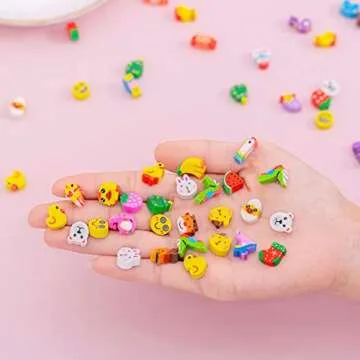 Oomcu 1200 PCS Mini Novelty Erasers,Colored Heart Sea Creature Fruit Vegetable Cake Animal Collection Pencil Eraser for Student Prize Homework Reward Party Favor Gift Filling School Supplies