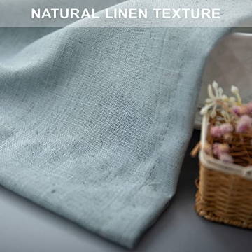 Stylish Aqua Curtains 84 Inch Pair - Semi Sheer Panels