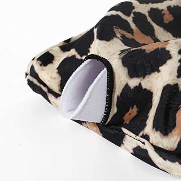 MOOSLOVER Women One Shoulder High Waisted Bikini Tie High Cut Two Piece Swimsuits(L,Leopard)