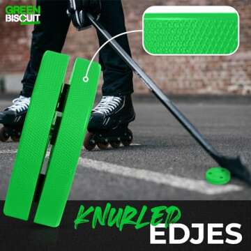 Green Biscuit Passer | Off-Ice Hockey Training Puck