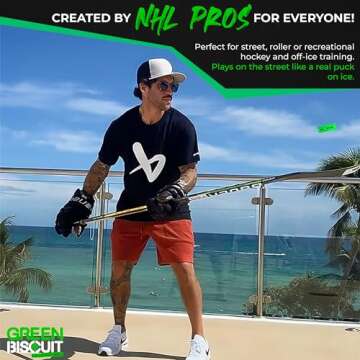 Green Biscuit Passer | Off-Ice Hockey Training Puck