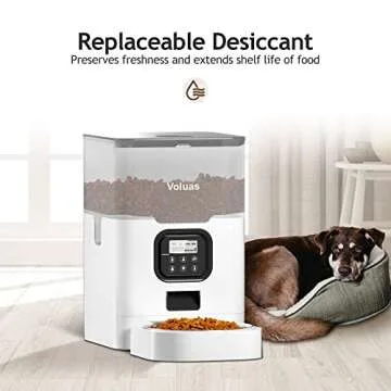 VOLUAS Automatic Cat Feeder with Timer & Voice Recorder